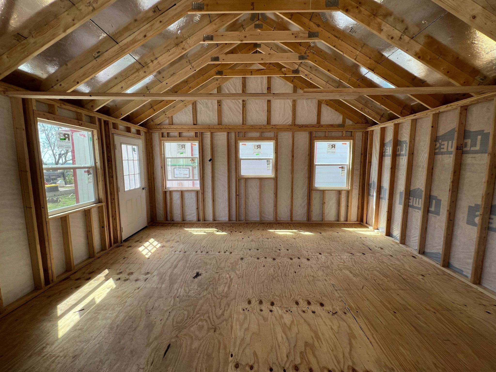 Rear view of the building